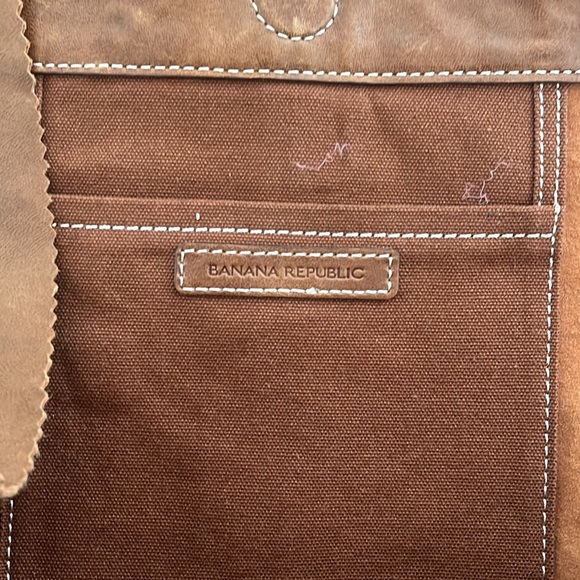 Banana Republic Lambskin Leather Tote in Brown - Picture 3 of 9
